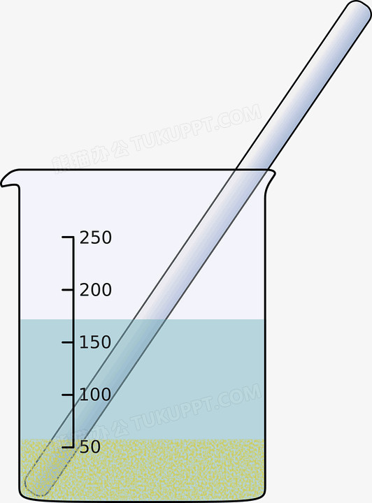 玻璃杯与玻璃棒