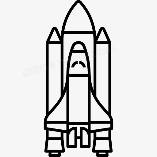 航天飞机的发射图标