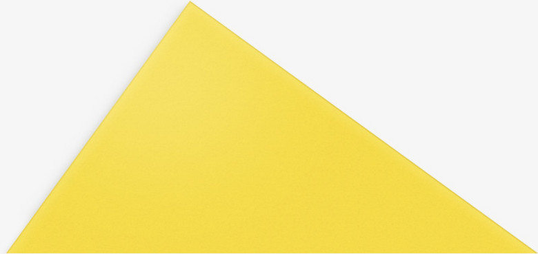 手绘黄色的三角形形状
