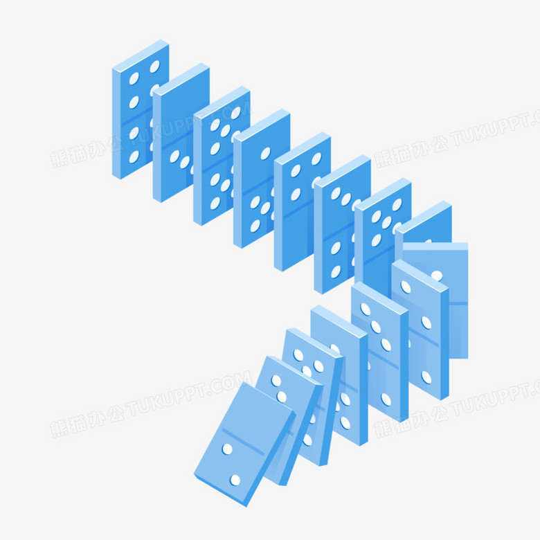 《卡通立体多米诺骨牌创意元素》,由迷南文化传媒(上海)有限公司设计