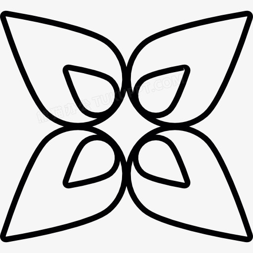 4瓣花图标