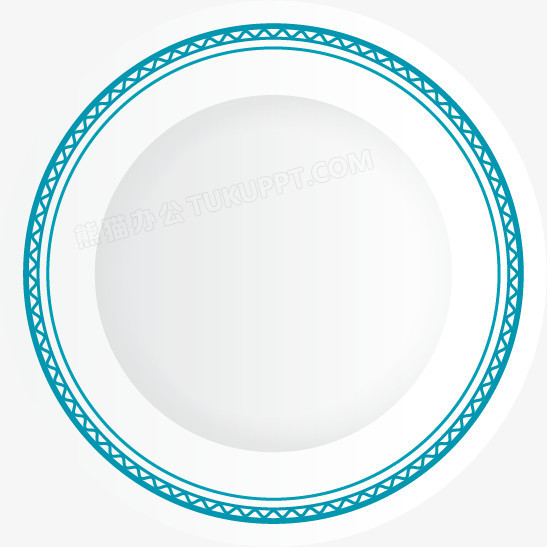 卡通扁平化简约盘子