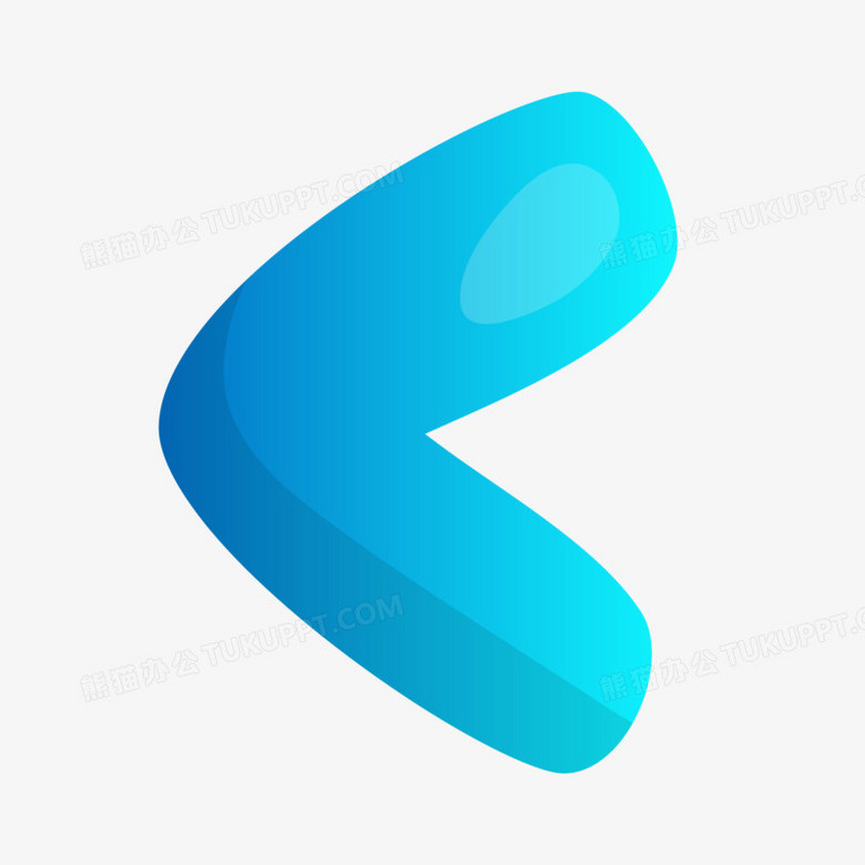 卡通蓝色小于号数学符号免抠png图片素材下载_素材png_熊猫办公