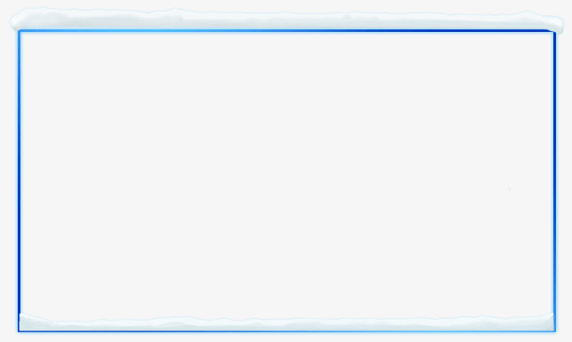 蓝色边框长方形