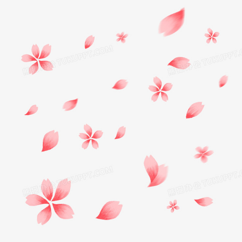 本作品全称为《卡通粉色漂浮的樱花花瓣创意元素》,由迷南文化传媒