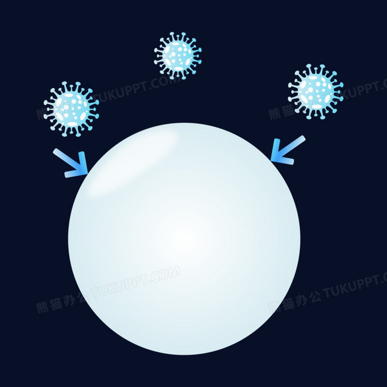 本作品全称为《卡通风白色抵御防护罩创意元素》,使用adobe