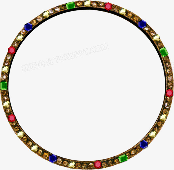 五光十色宝石边框