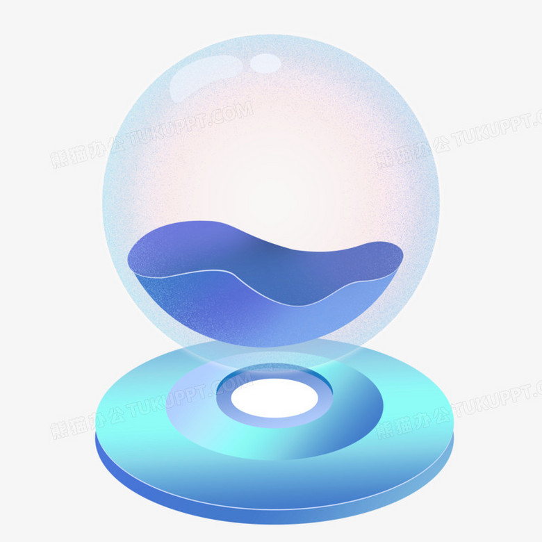 本作品全称为《卡通风蓝色盒子保护罩创意元素》,使用 adobe