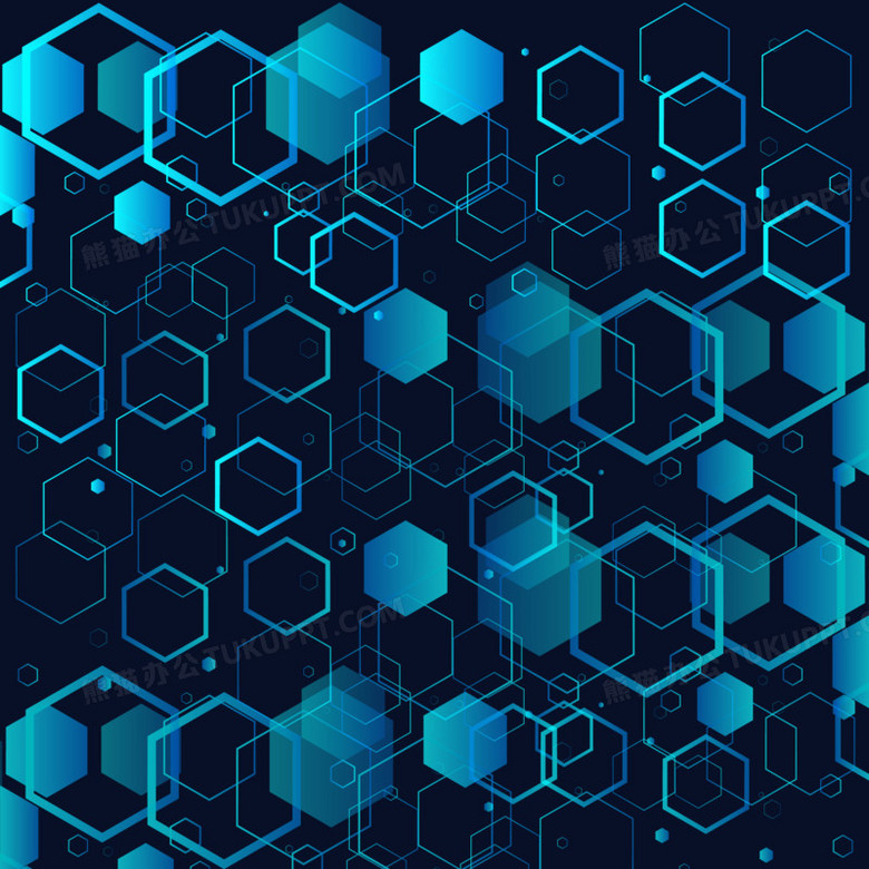 手绘科技感底纹免抠素材