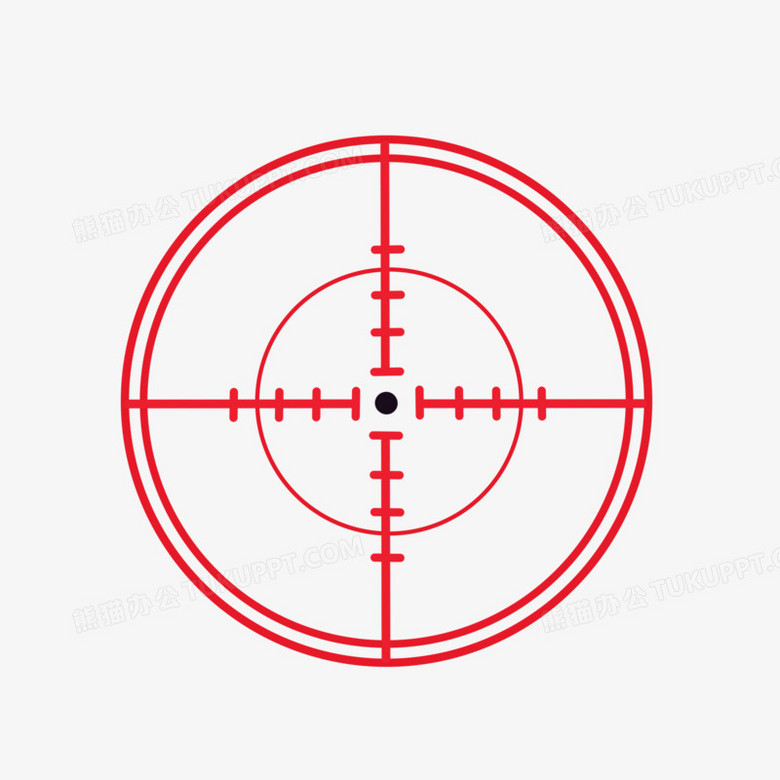 卡通准星瞄准靶点高倍镜png图片素材下载_卡通png_熊猫办公