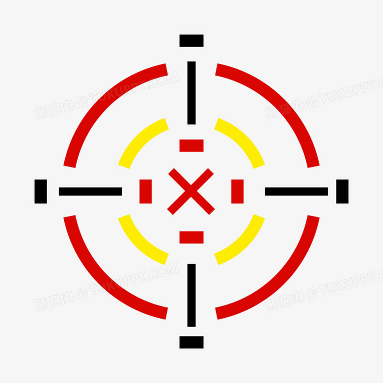 手绘瞄准镜准星免抠png图片素材下载_素材png_熊猫办公