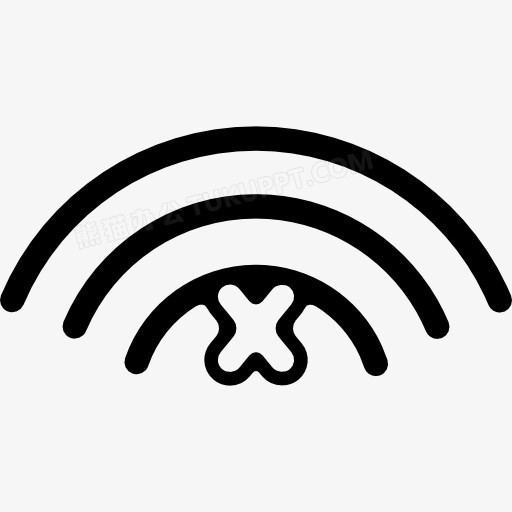 无信号接口符号图标