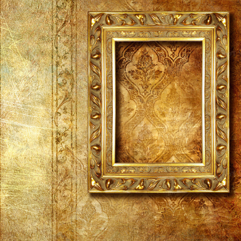 复古装饰画框png图片素材下载_画框png_熊猫办公