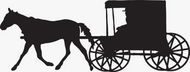 马车剪影