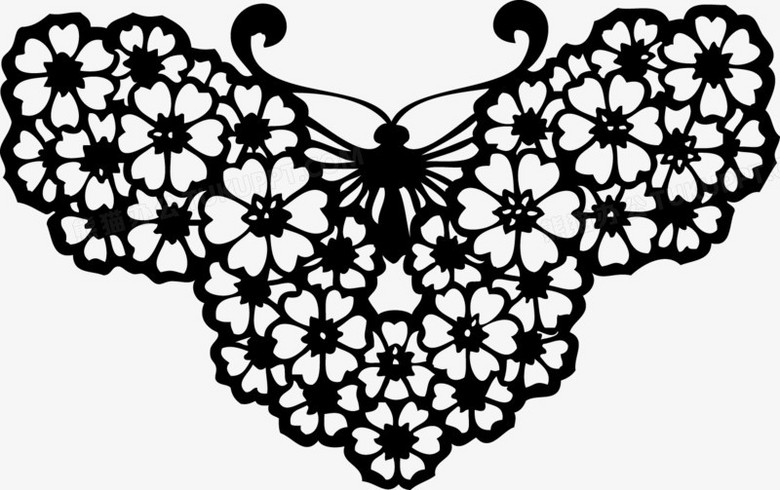 蝴蝶抽象矢量素材