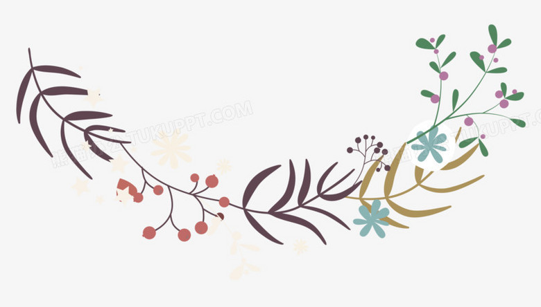 小清新可爱卡通手绘边框花边