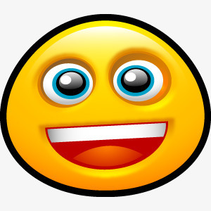 笑脸露齿而笑面对快乐有趣的微笑