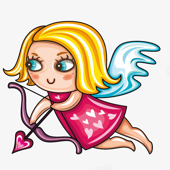 射手卡通小女孩