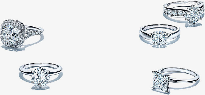 tiffany钻石钻戒系列PNG图片素材下载_系列PNG_熊猫办公