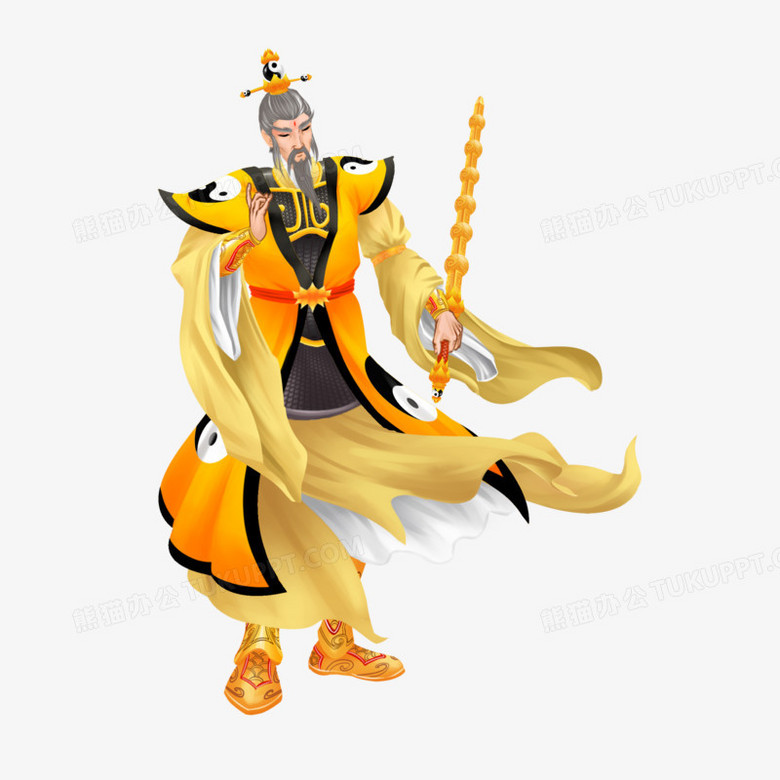 本作品全称为《卡通风彩色封神榜人物姜子牙创意元素》,主要应用