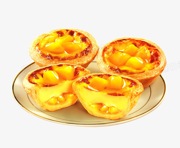 一碟蛋挞png图片素材下载_美食png_熊猫办公