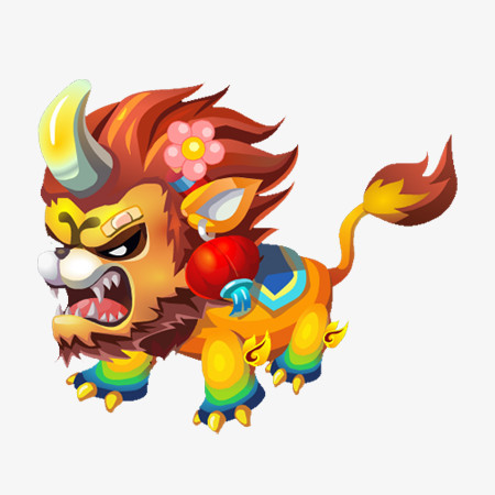 威猛大气年兽图