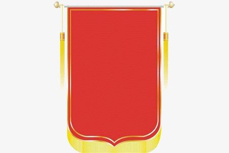 空锦旗png图片素材下载_锦旗png_熊猫办公