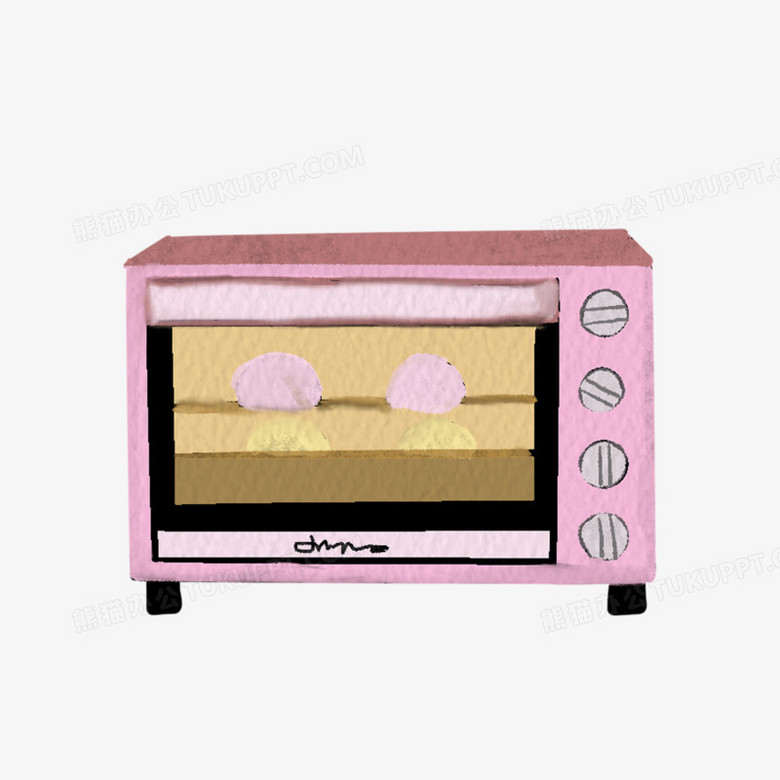 本作品全称为《卡通风彩色厨房家电套图合集之烤箱创意元素》,使用