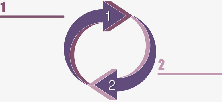 回转箭头对比图.