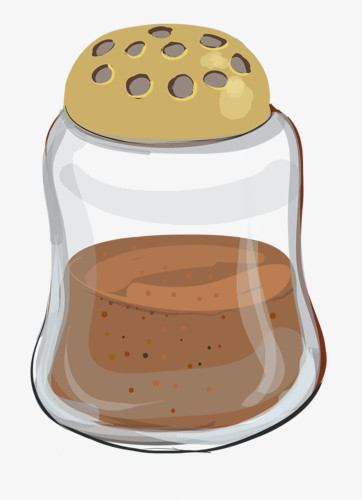 在整个配色上使用多种色彩作为基础色调,设计了胡椒粉,卡通效果的