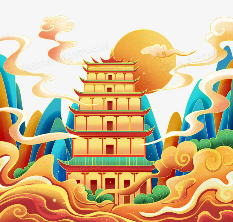 敦煌代表性建筑莫高窟创意元素》,由迷南文化传媒(上海)有限公司设计