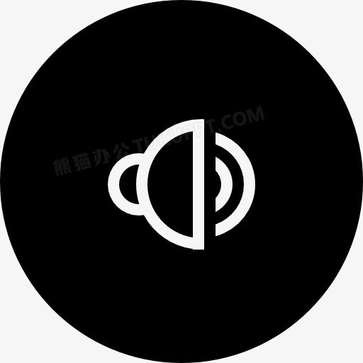 扬声器的音频循环按钮符号图标