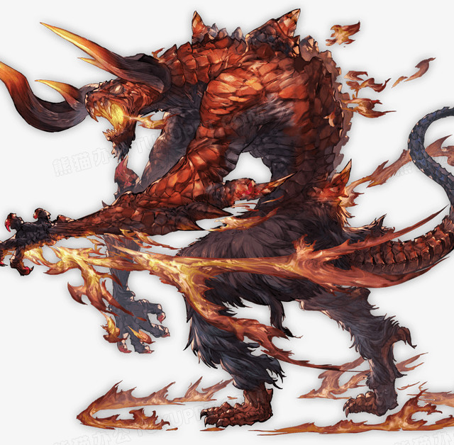 红色皮肤怪物游戏原画png图片素材下载_红色png_熊猫办公