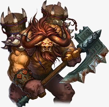 彩绘生肖牛头人游戏人物