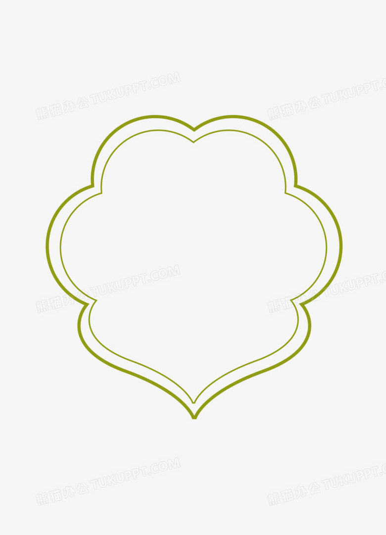 矢量复古线条边框