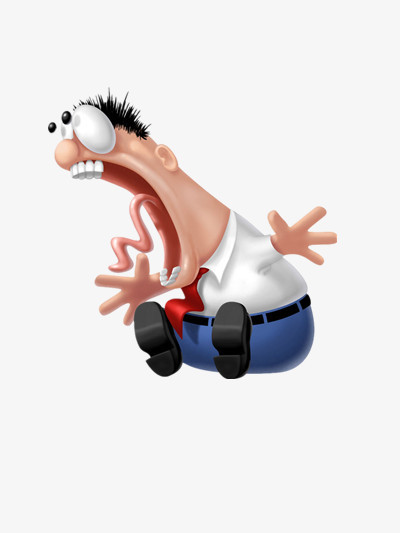 本作品全称为《卡通情绪失控发疯的男人创意元素》,在整个配色上使用