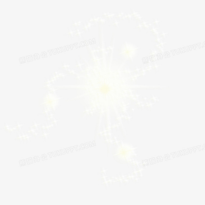 黄色光点png图片素材下载 黄色光点png 熊猫办公