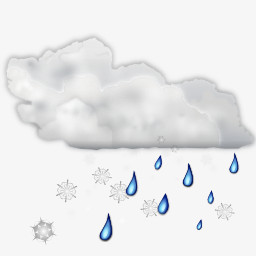 天气雪雨状态图标png图片素材免费下载 图标png 256 256像素 熊猫办公