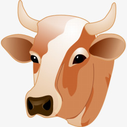 牛的头图标png图片素材免费下载 图标png 256 256像素 熊猫办公
