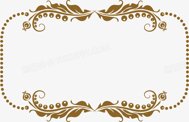 欧式花纹边框