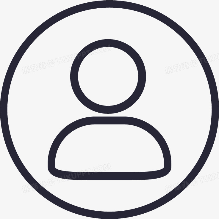 本作品全称为《黑色简约风唯美圆形联系人图标创意元素》,在整个配色