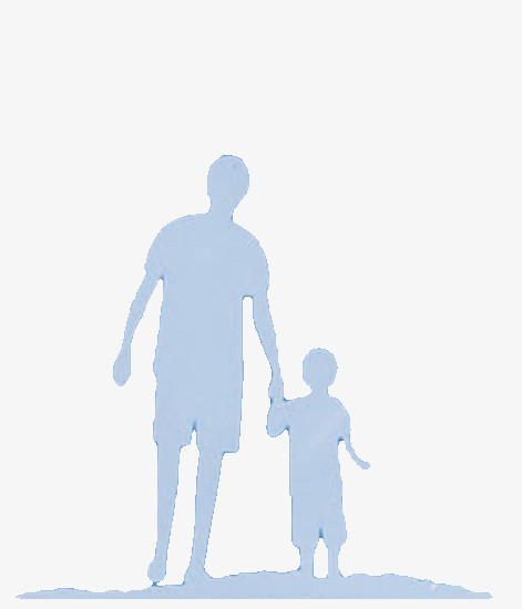 本作品全称为《卡通大人与小孩牵手背影创意元素》,在整个配色上使用