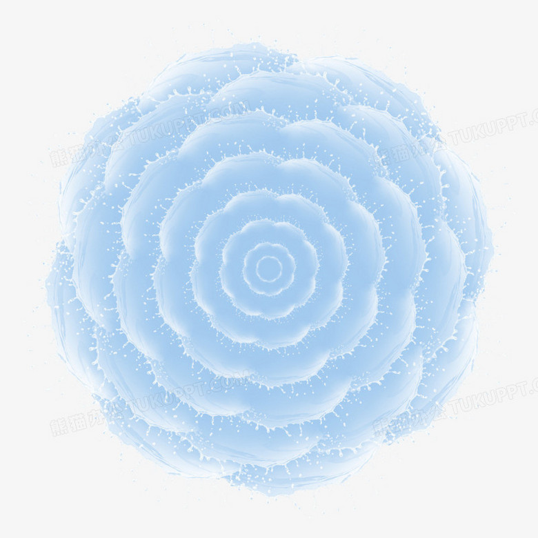 青色花朵图案png图片素材免费下载 花朵png 1024 1024像素 熊猫办公