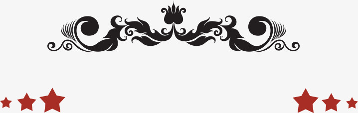 创意花纹五角星标题栏横幅