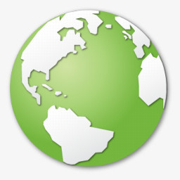 绿色地球图标png图片素材免费下载 图标png 256 256像素 熊猫办公