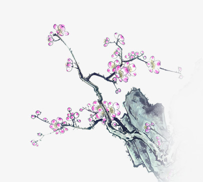 梅花山水画