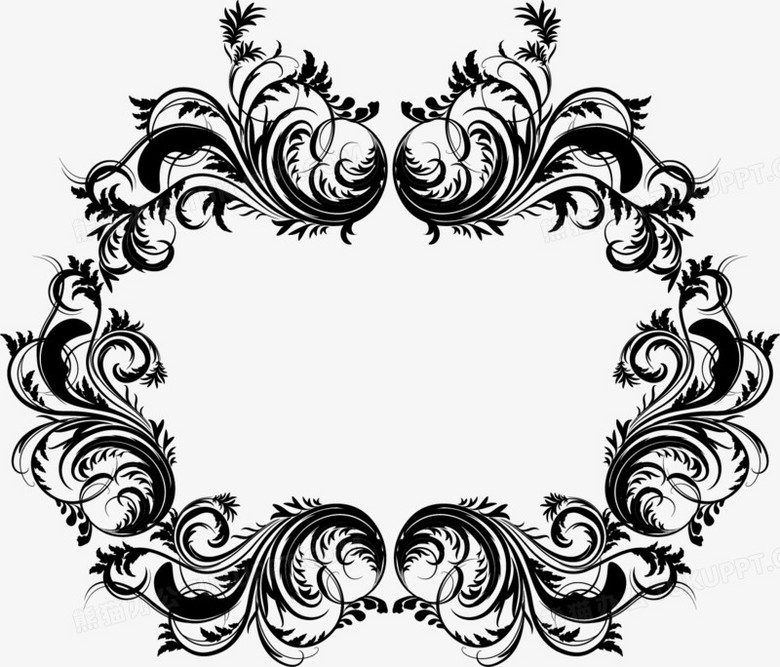 矢量欧式复古边框