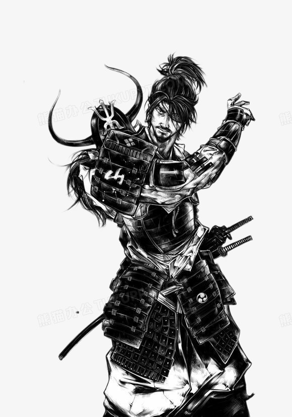 日本武士png图片素材下载_武士png_熊猫办公