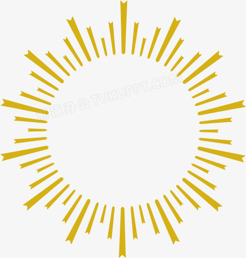 金色个性太阳光芒
