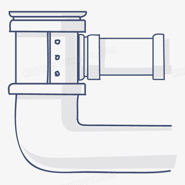 矢量卡通管道素材